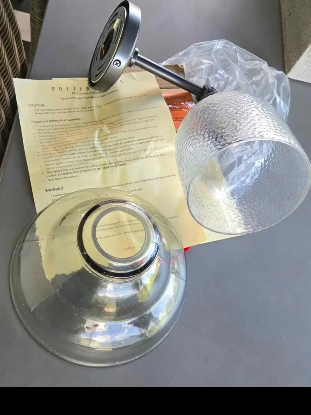 Pottery Barn Classic Sconce With Shades